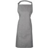 Zástěra Premier Workwear Klasická zástěra za krk PR150 Grey Denim Pantone Cool Gray 10C 72x86cm