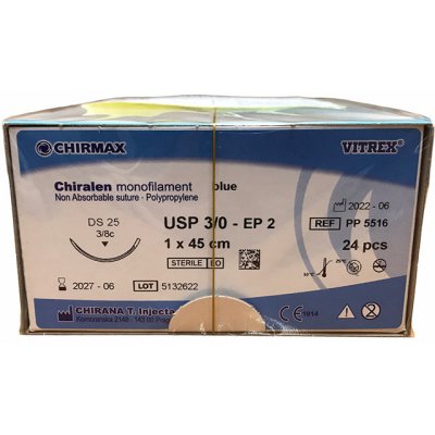 Chiralen monofil modrý 3/0 (2) 45cm DS25, 24 ks v balení – Hledejceny.cz