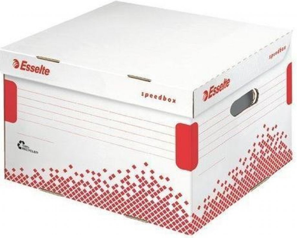 Esselte Speedbox archivační krabice s víkem velikosti M bílá |  Srovnanicen.cz