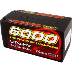 Gens ace Redline Series 6000mAh 15,2V 130C 4S2P HardCase 69 HV LiPo baterie