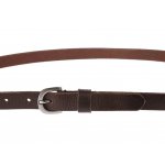 Nivasaža dámský kožený opasek N2200-MIL-DBR tmavě hnědý – Sleviste.cz