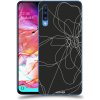 Pouzdro a kryt na mobilní telefon Samsung Pouzdro ACOVER Samsung Galaxy A70 A705F s motivem Line Flower I