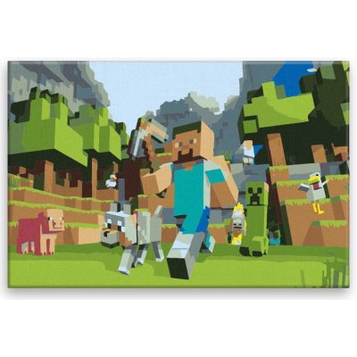 Malování podle čísel Minecraft 02 – Zbozi.Blesk.cz