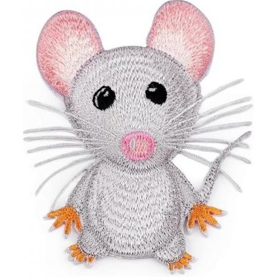 Nažehlovačka myš 50x80 mm šedá – Hledejceny.cz