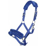 HKM Ohlávka Glitter s fleece podložením Modrá – Sleviste.cz