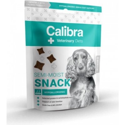 CALIBRA VD Dog Snack Hypoallergenic veterinární pamlsek pro psy s problémy se srstí 120 g – Zbozi.Blesk.cz