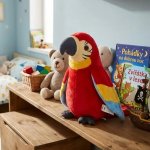 Eco-Friendly Rappa papoušek červený Ara Arakanga 24 cm – Hledejceny.cz