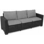 Keter California třísedadlová pohovka grafitová 231565 – Zboží Mobilmania