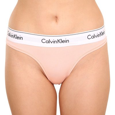 Calvin Klein Dámské tanga F3786 Meruňková – Zboží Mobilmania