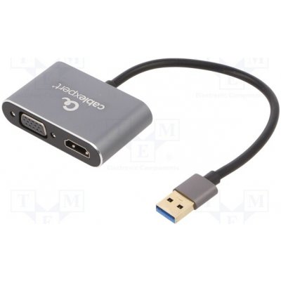 Gembird A-USB3-HDMIVGA-01 – Zboží Mobilmania