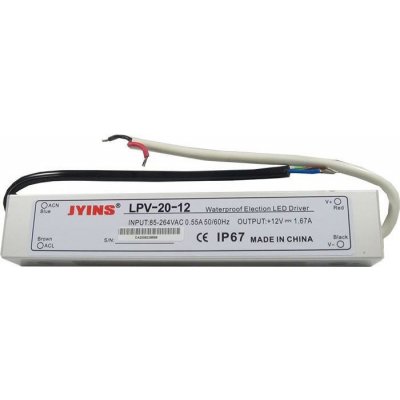 Zdroj - LED driver 12V DC/20W - Jyins LPV-20-12