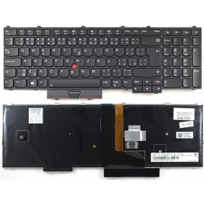česká klávesnice Lenovo Thinkpad P50 P70 P51 P71 černá CZ/SK podsvit
