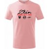 Dětské tričko Zlín město s tradicí Tričko dětské bavlněné Růžová