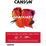 Canson Graduate Oil & Acrylic Skicák v lepené vazbě A5, 290g, 20 listů – Zboží Mobilmania