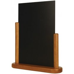 Securit Menu tabule s polovičním rámem, teaková, 320 x 270 mm