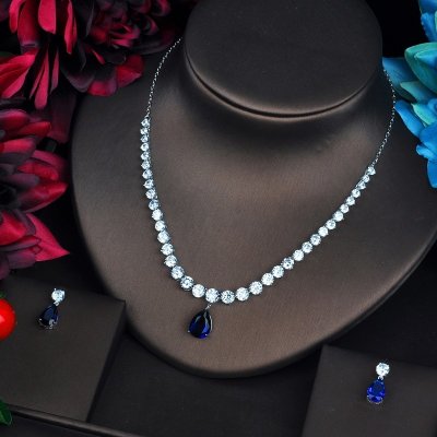 Éternelle souprava šperků Swarovski Elements Patricia SET-N-558 Modrá – Zboží Mobilmania