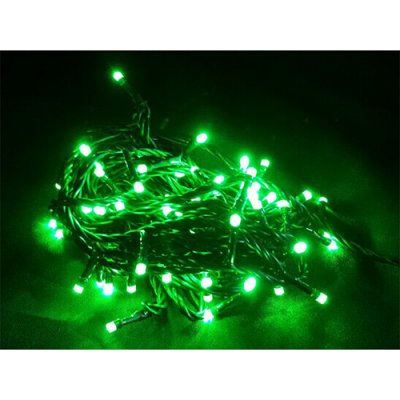 MagicHome Řetěz Vánoce Orion 100 LED zelené 8 funkcí 230V 50 Hz IP20 interiér osvětlení L-10 m ST2170451 – Zboží Mobilmania
