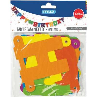 Girlanda papírová HAPPY BIRTHDAY – Zbozi.Blesk.cz