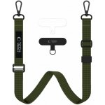 Šňůrka na krk Tech-Protect C6S Crossbody popruh na mobil 2v1 zelený – Sleviste.cz