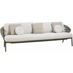 Manutti Radoc 241x80x72 cm nerezová ocel šedočerná lava výplet lanko bronze bez sedáků – Hledejceny.cz
