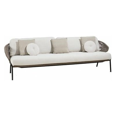 Manutti Radoc 241x80x72 cm nerezová ocel šedočerná lava výplet lanko bronze bez sedáků – Hledejceny.cz