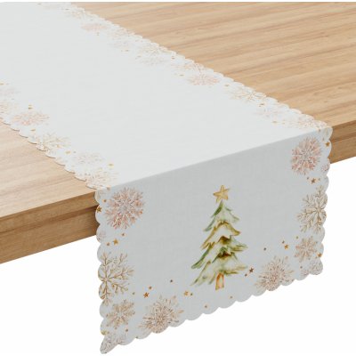 Mybesthome Vánoční ubrus běhoun WINTER TREE 38x140 cm – Zboží Dáma