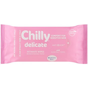 Chilly Delicate intimní ubrousky jemná péče 12 ks
