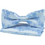 Quentino pánský s modrými květy včetně kapesníčku PMKVSM světle modrý – Zboží Dáma