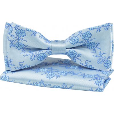 Quentino pánský s modrými květy včetně kapesníčku PMKVSM světle modrý – Zboží Dáma