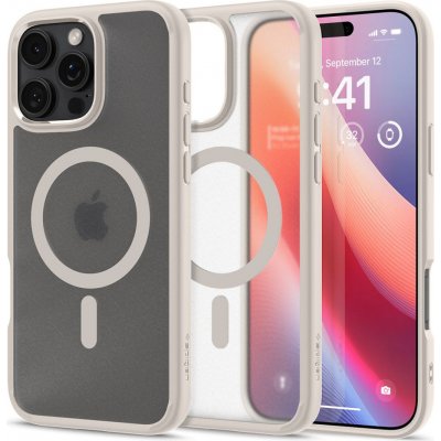 Spigen Ultra Hybrid MagSafe iPhone 16 Pro frost natural titanium – Zboží Živě