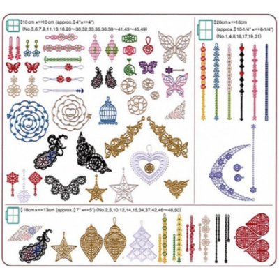 Příslušenství Brother vyšívací vzory č.13 krajky – Zboží Dáma