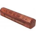 Mani Bhadra Stojánek na vonné tyčinky truhlička relief Květ života – Hledejceny.cz