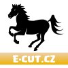 E-cut.cz Samolepka Black horse rozměry 30x25 cm