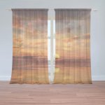Sablio Záclony Oranžové slunce: 2ks 150x250cm – Hledejceny.cz