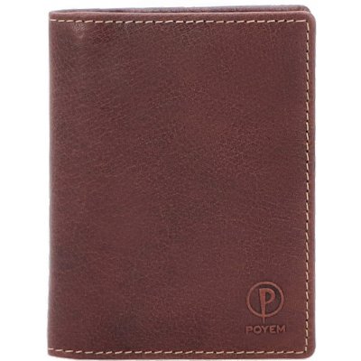 Poyem 5229 kožená dokladovka hnědá – Zboží Živě