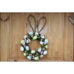 L.M.Dekor Jarní velikonoční věnec s vajíčky a květy – 50 × 29 cm – Hledejceny.cz