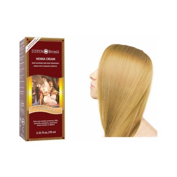 Surya Brasil přírodní barva na vlasy Henna krém světlý blond 70 ml