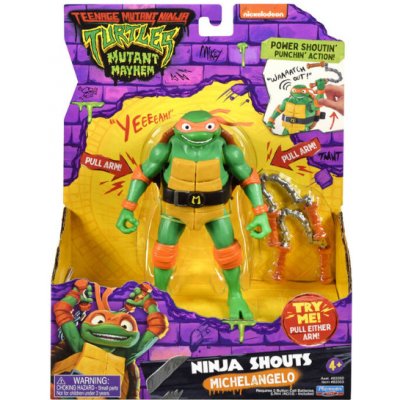 Playmates Toys Teenage Mutant Ninja Turtles Mutant Mayhem Michelangelo Ninja Shouts