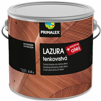 Primalex Lazura tenkovrstvá 0022LX 2,5 l bílá – Zboží Mobilmania
