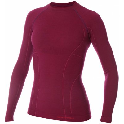 Brubeck active Wool s dlouhým rukávem Plum