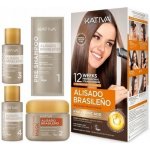 Kativa Brazilian Straightening Kit Sada s keratinem pro narovnání vlasů 225 ml – Zbozi.Blesk.cz