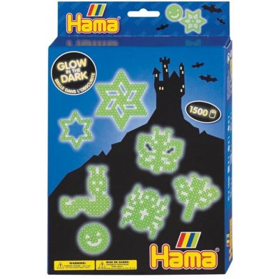 HAMA HAMA H3414 Hama dárkový box Svítící ve tmě zažehlovací korálky MIDI