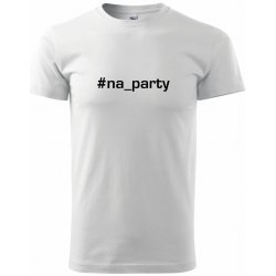 #na_party Klasické pánské triko bílá