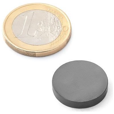 Feritový magnet kotouč Ø 20 mm, v. 3 mm, síla 400 g – Zboží Mobilmania