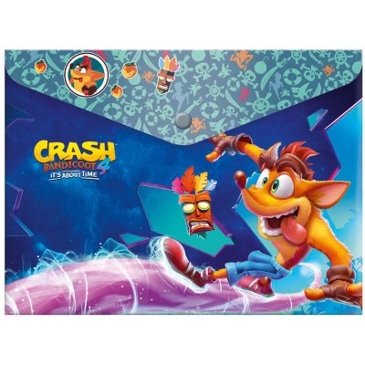 ARGUS Plastová obálka s drukem A5 Crash Bandicoot – Zbozi.Blesk.cz