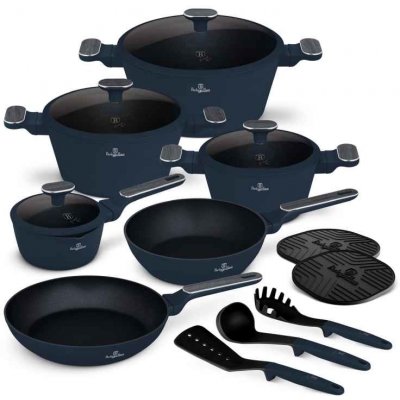 Sada nádobí s titanovým povrchem 15 ks Deep Sea Collection – Zboží Dáma