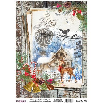 Aladine Rýžový papír A4 Vánoční kolekce vánoční noviny – HobbyKompas.cz