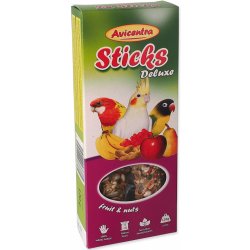 Avicentra Sticks tyčinky ovocné ořechové pro malé papoušky 110 g
