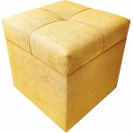 Well Done Taburet s úložným prostorem kostka 1 měkká 40x40 různé barvy 100 černá – Zboží Dáma
