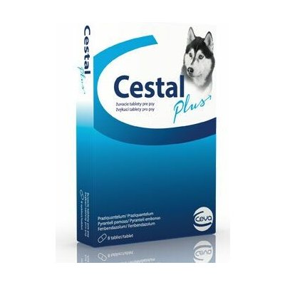 Cestal Plus žvýkací tablety pro psy 50/144/200 mg 8 tablet – Hledejceny.cz